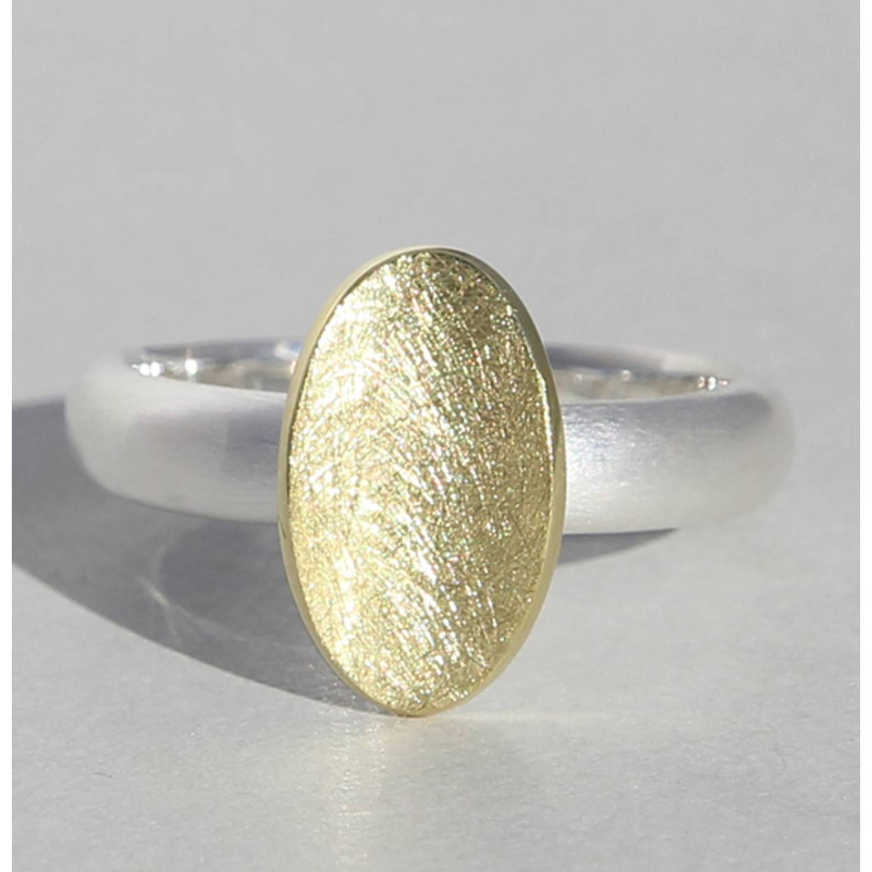 Ring zilver verguld serie Wanne
