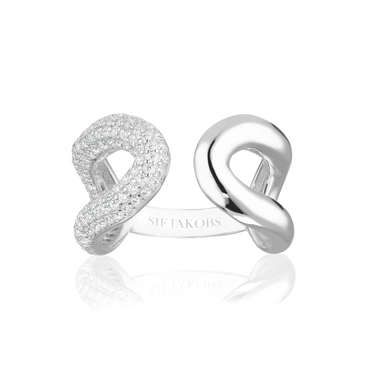zilveren ring met zirkonia