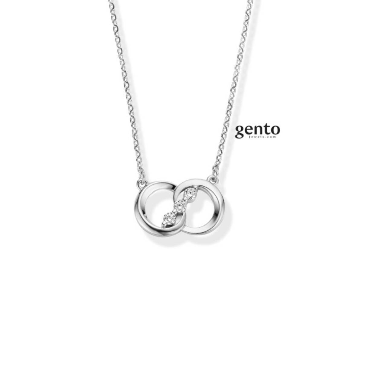 Collier zilver gento jewels zirc
