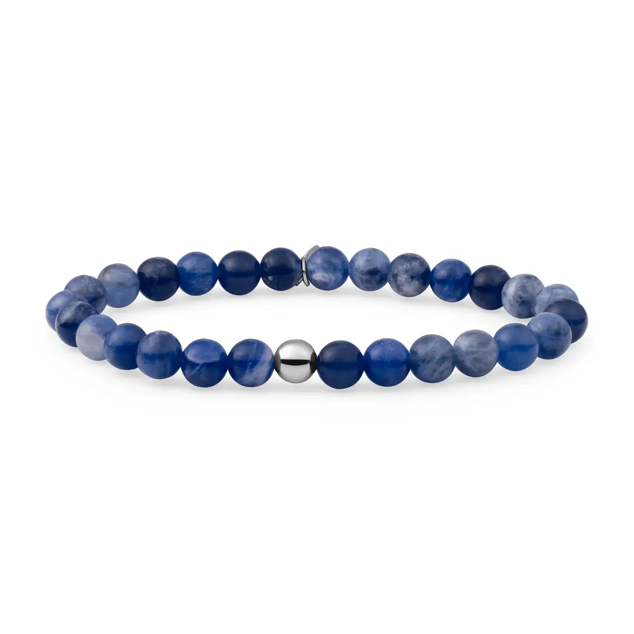 SODALITE SATURN LARGE-SILVER 6MM
