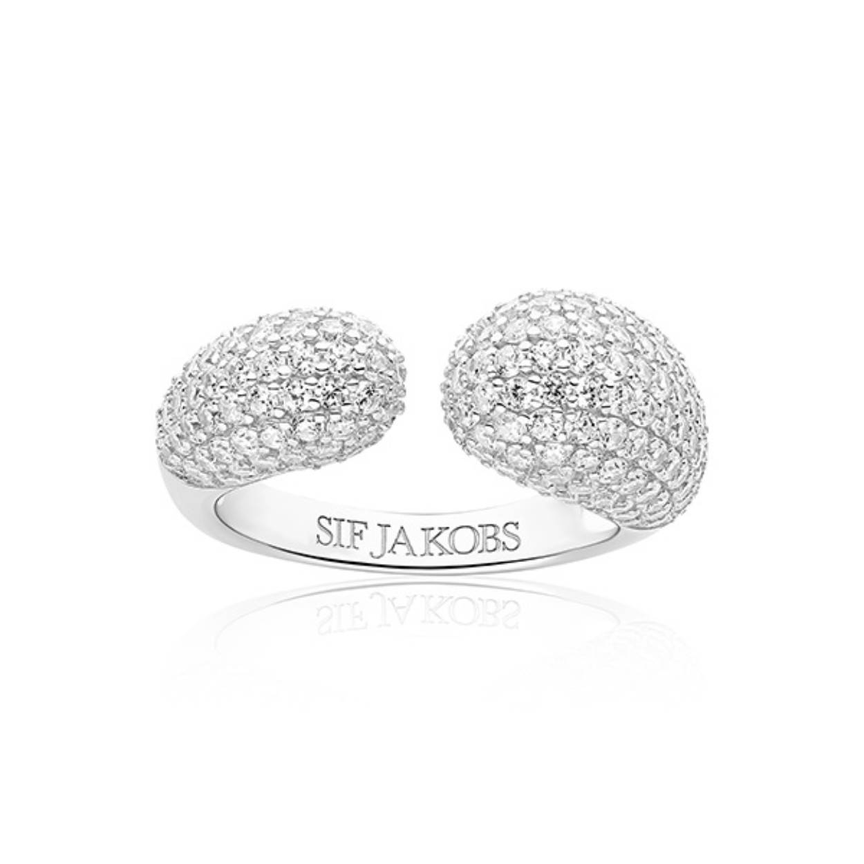 Dit is een ring van het merk Sif Jakobs gemaakt voor dames.
De specificaties zijn als volgt:
Ringmaat: 54
Breedte in mm: 9
