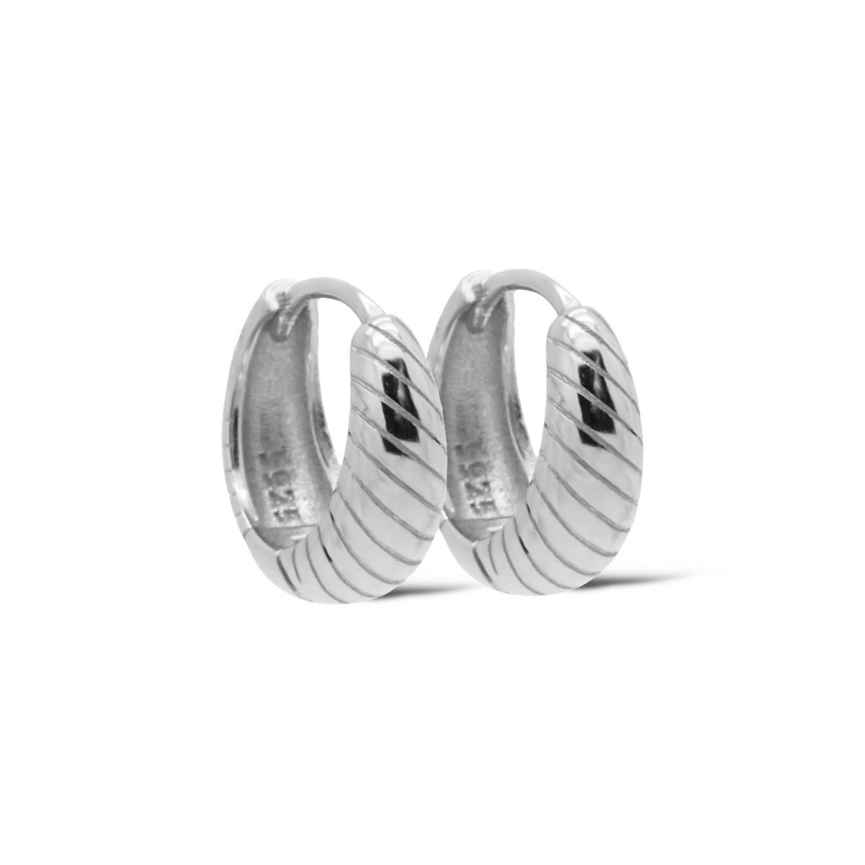H579S Karma oorringen YAS twist | Zilver | 12 mm