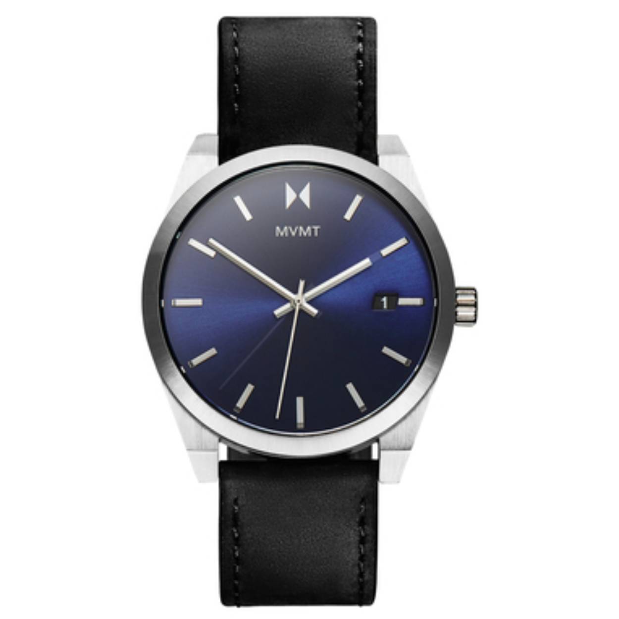 Dit trendy heren MVMT 28000041-D horloge beschikt over een quartz uurwerk en een prachtige zwarte band. De kleur van de ronde kast van dit herenhorloge is zilverkleurig.