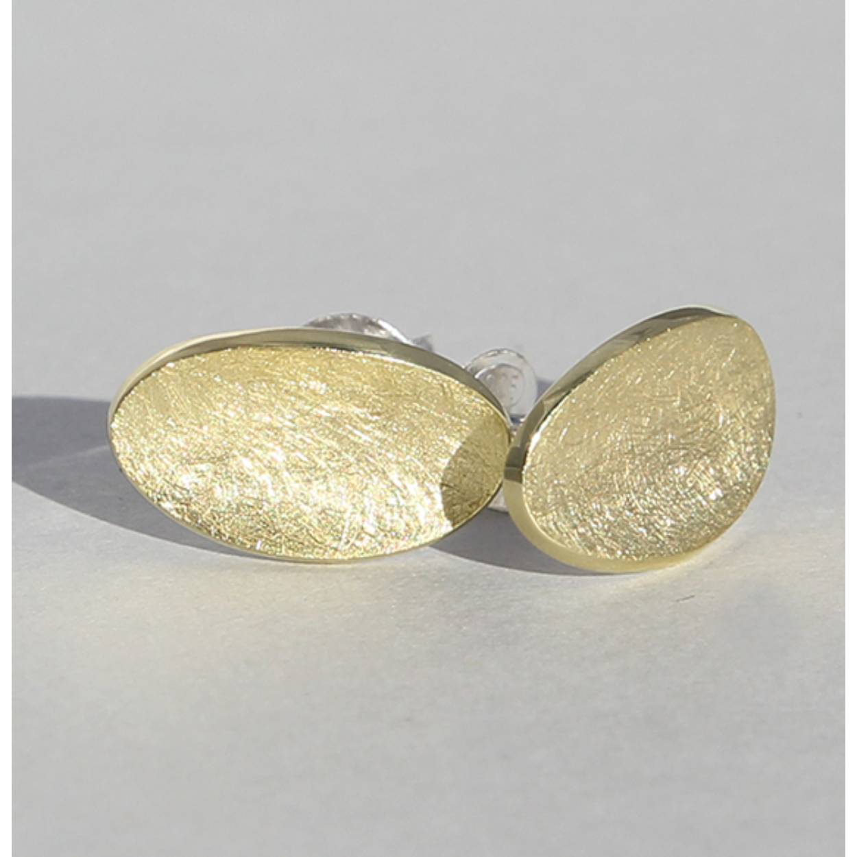 Oorstekers zilver verguld Wanne