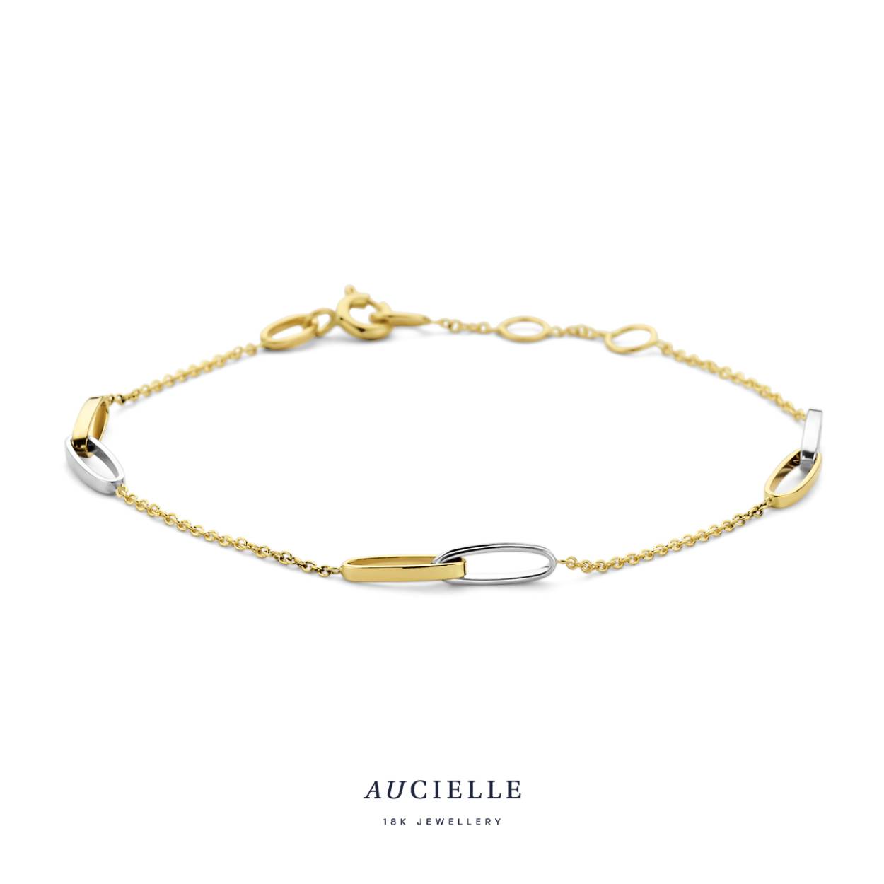 Aucielle armband bicolor goud 18k