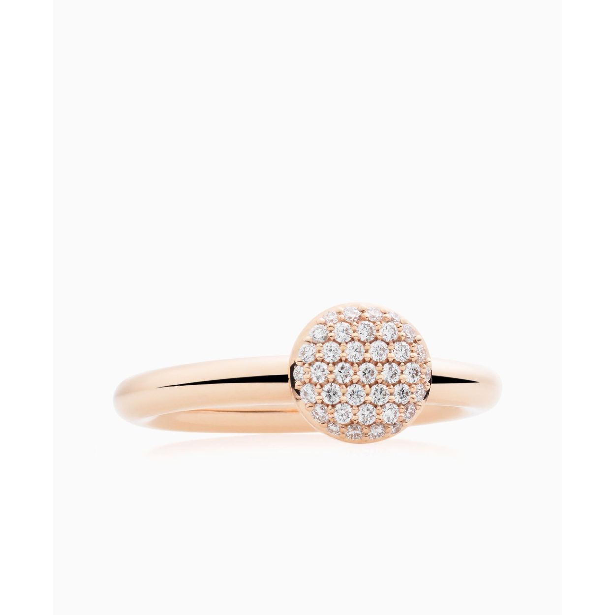 Deze ring is van het merk Bron Fine Dutch Jewelry. Het is een rosegouden ring Stardust met 0.27ct VVS diamant