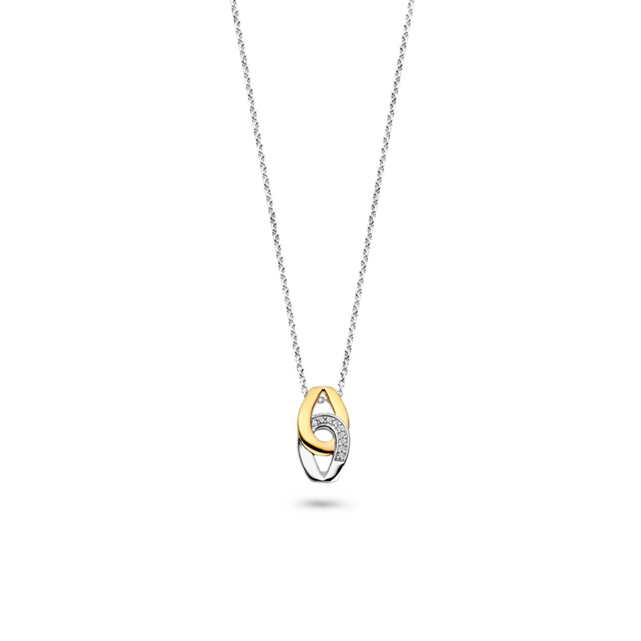 Rosa di Luca 624001 Collier met Hanger Verguld en Zirkonia