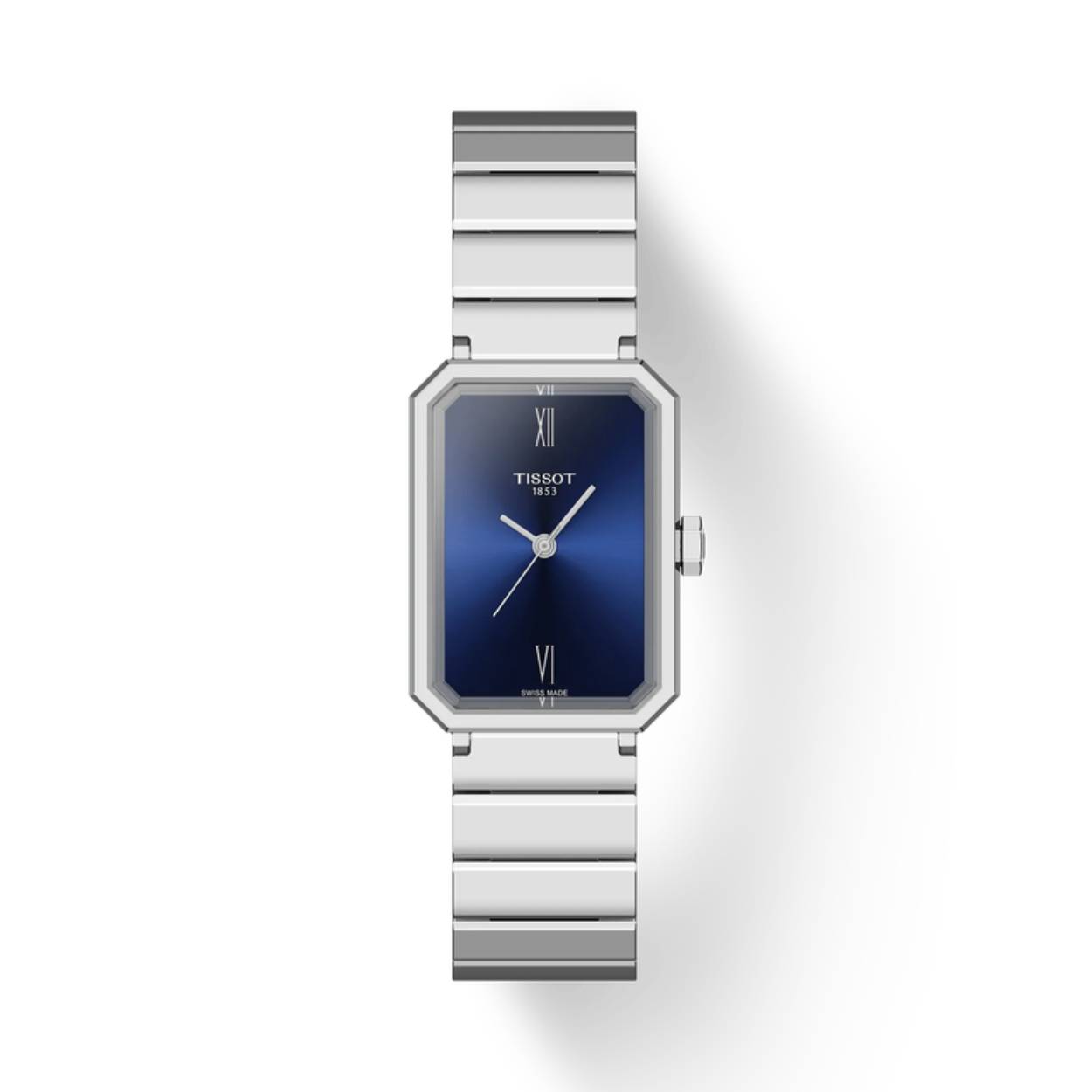 De Tissot SRV-serie is een serie verfijnde vrouwelijke horloges die geïnspireerd zijn op de Art deco.. Met een moderne roestvrijstalen armband of een soepele leren band kunt u dankzij het snelwisselsysteem gemakkelijk van stijl wisselen.

Dit Tissot horloge heeft een kast gemaakt van staal met een diameter van 22 mm en is voorzien van een stalen band. In de kast bevindt zich een ETA kwaliteitsuurwerk en is afgewerkt met saffierglas.
