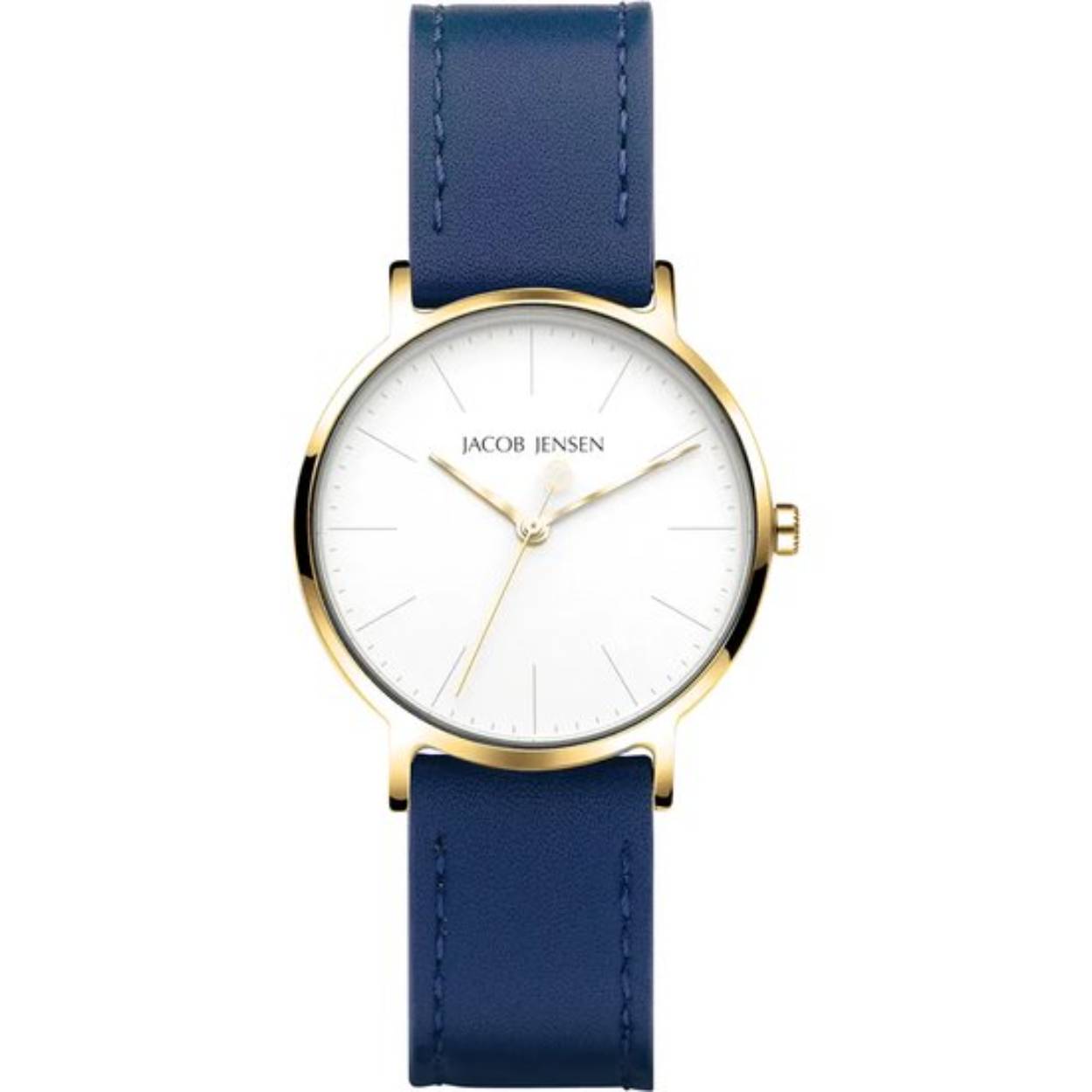 Dit is een horloge van het merk Jacob Jensen gemaakt voor dames.
De specificaties zijn als volgt:
Kastmaat: 32 mm
Kastdikte: 7
Bandlengte: 18
Bandbreedte: 16
Waterdichtheid: 5 ATM / 50 Meter / 165 Feet