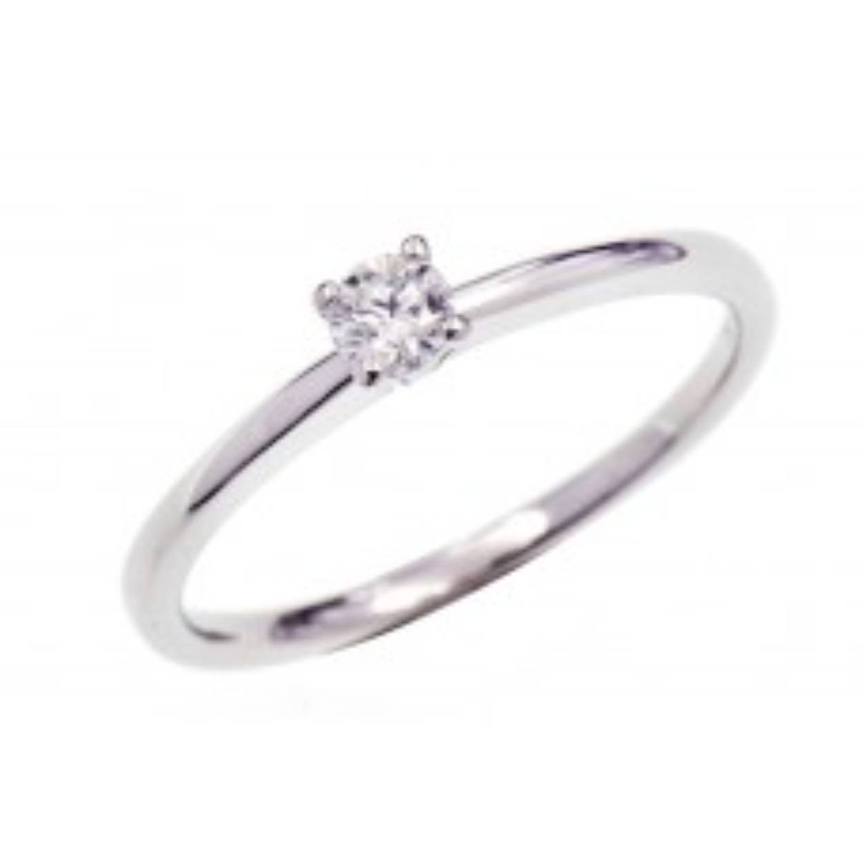 ring witgoud 18 kt met briljant 0.10ct
solitair model