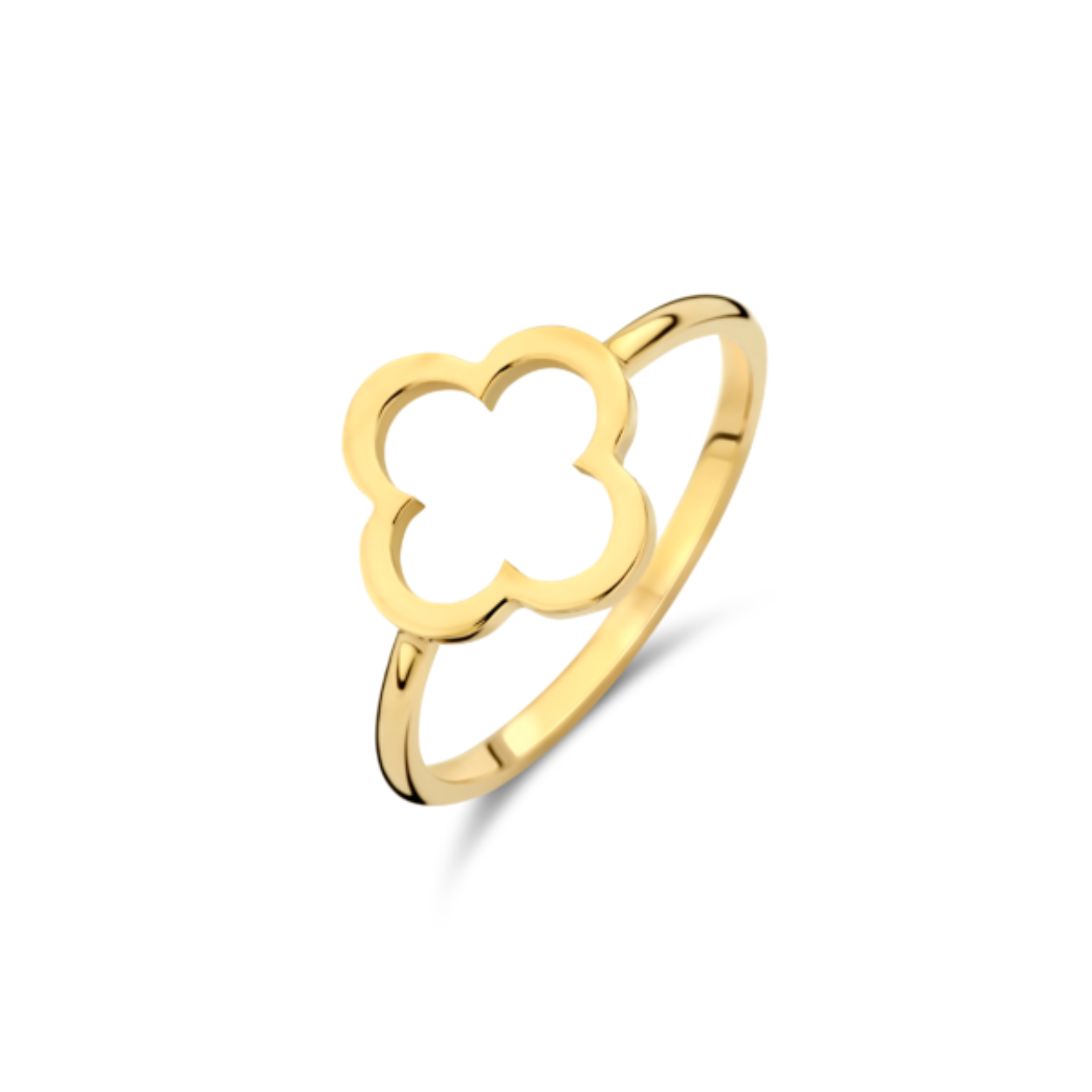 Gouden miniori ring leaf