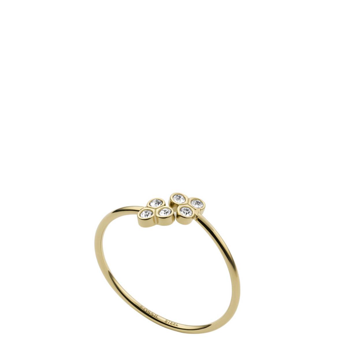 Fossil Sutton Goudkleurige Ring JF04114710 voor dames.