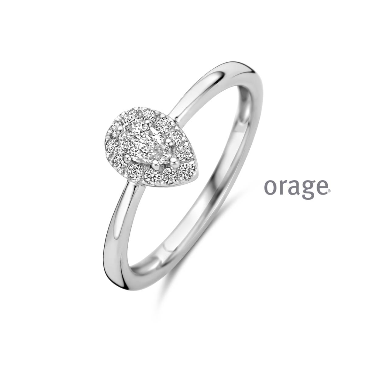 Zilveren ring met zirkoon
BA108