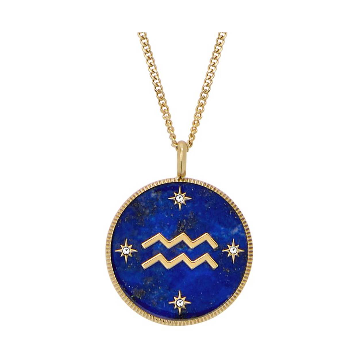 Kies voor een persoonlijk sieraad met deze ketting met sterrenbeeld uit onze Written in the Stars collectie. De stralende goudkleurigige roestvrijstalen ketting en glanzend goudkleurigige parelmoeren hanger geven elke look een moeiteloos vleugje luxe. Een elegante toevoeging aan elke sieradencollectie.