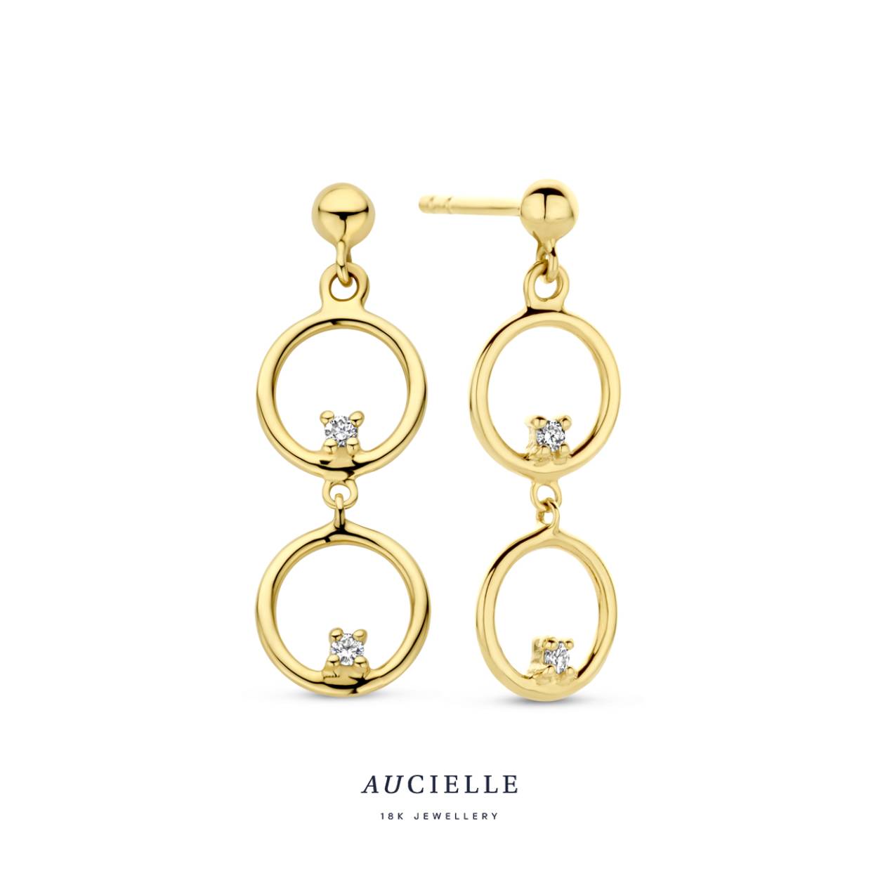 AuCielle Oorslingers Goud 18k Briljant