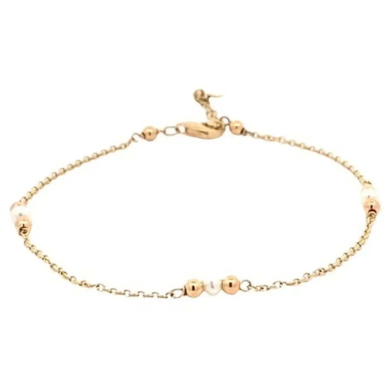 14k Gouden armband met parel