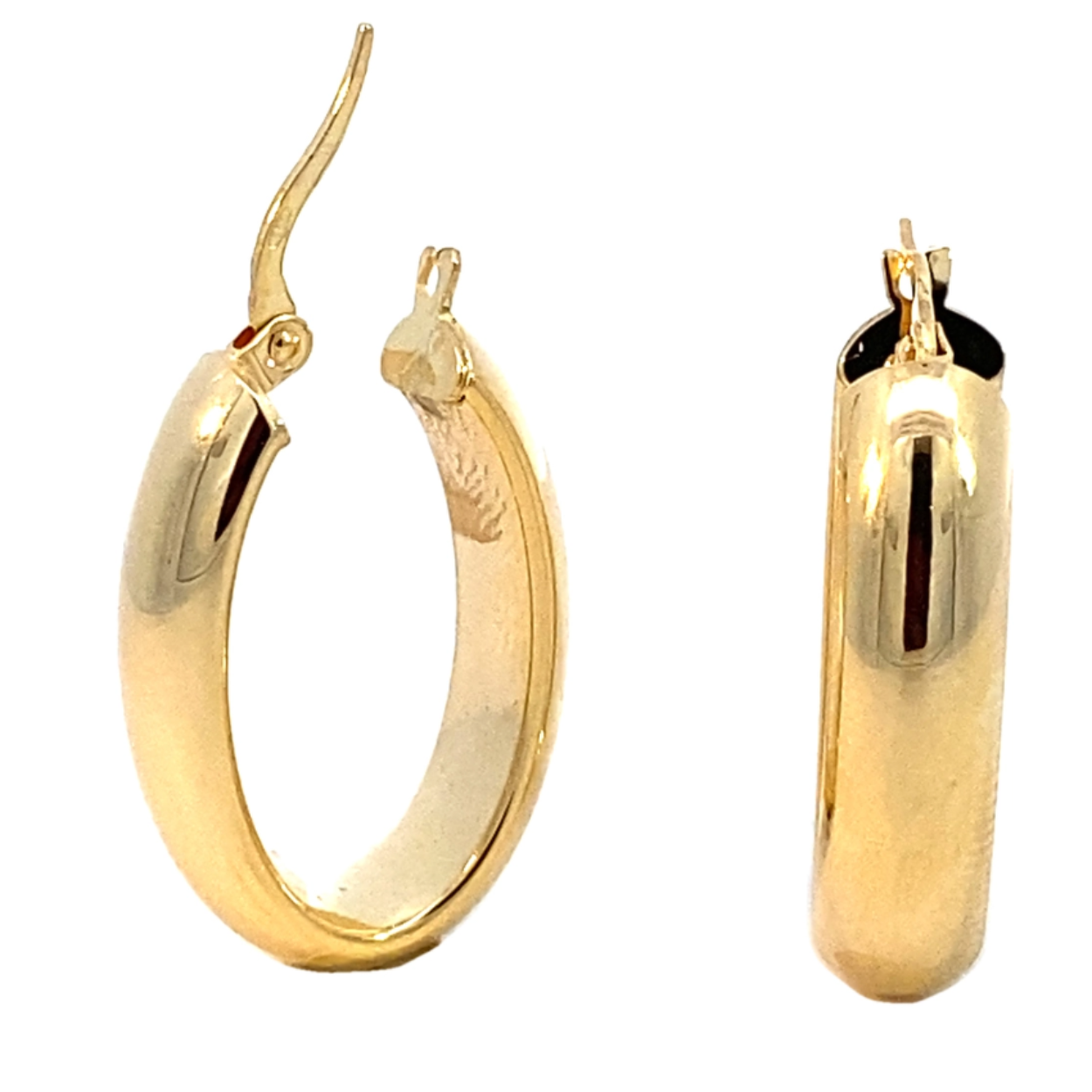 Prachtige 14 karaat gouden oorsieraden.