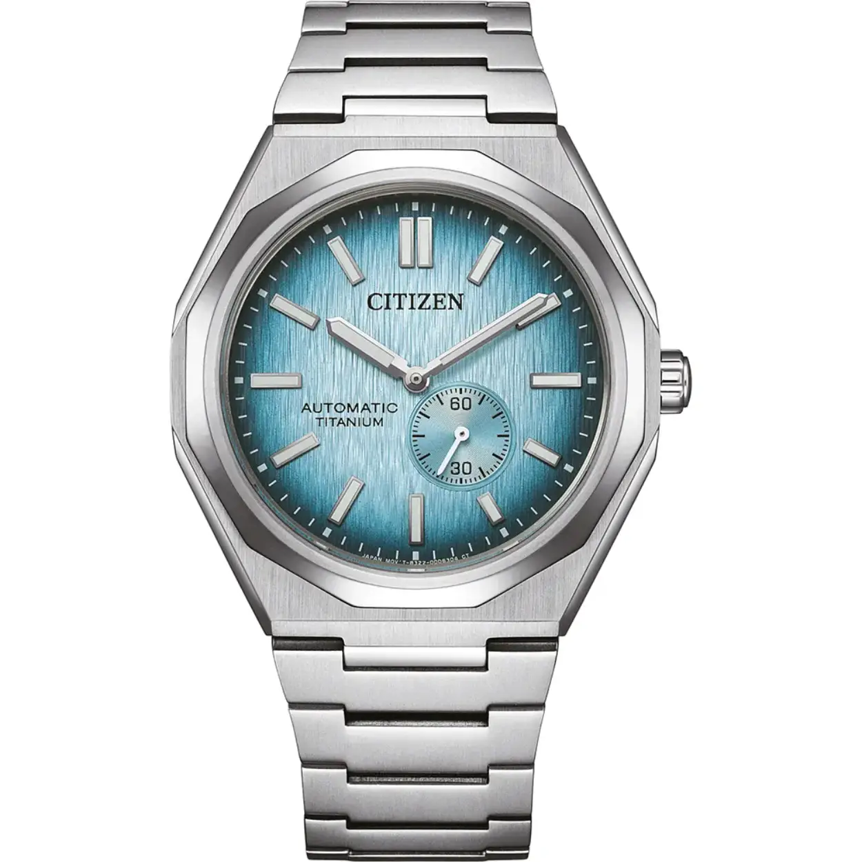 Automatisch titanium horloge met 60 uur gangreserve
