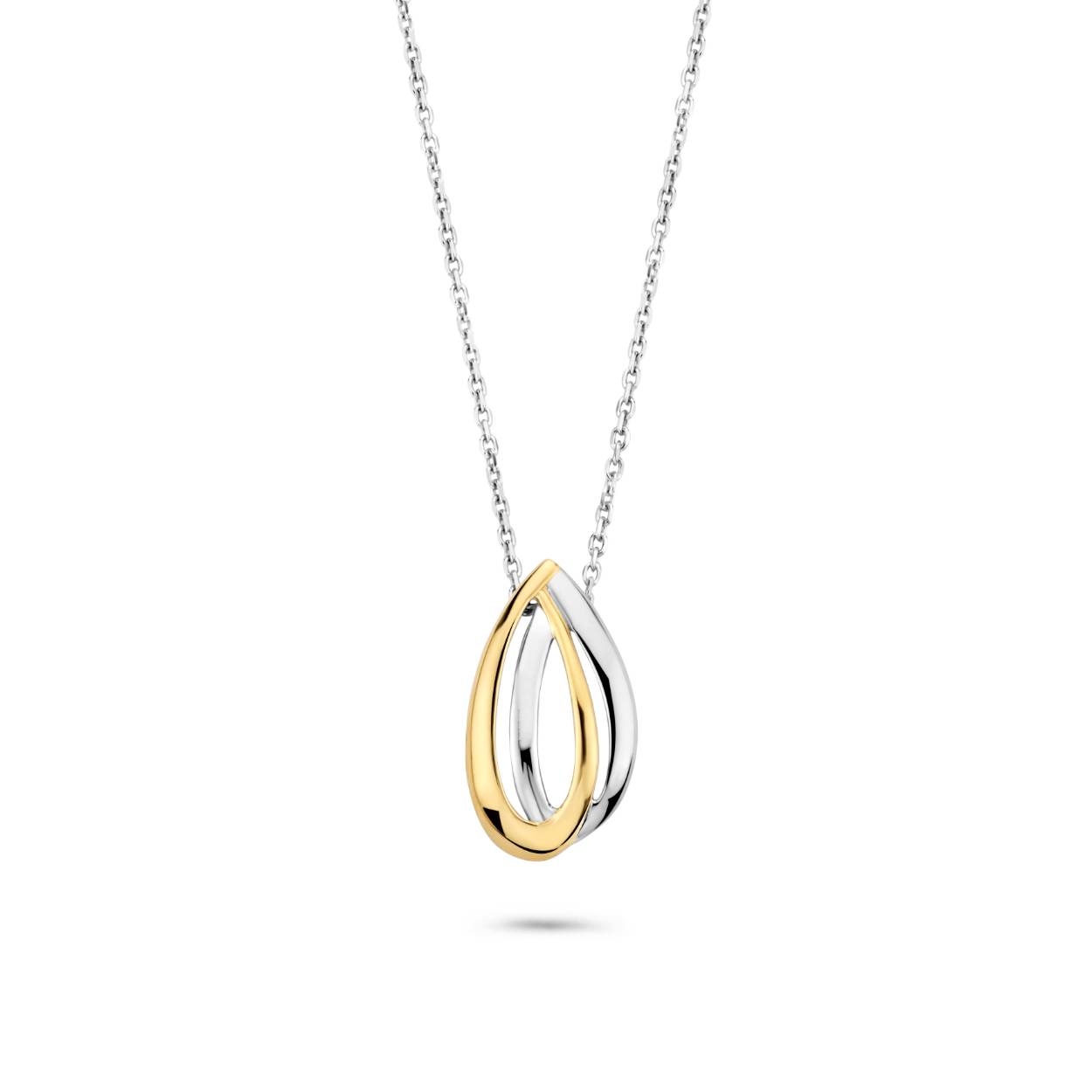 Rosa di Luca zilver vergulde hanger met collier 