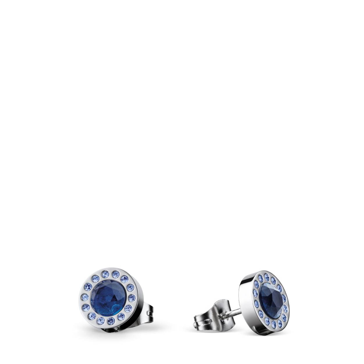 Bering Petite Earstuds edelstaal blue