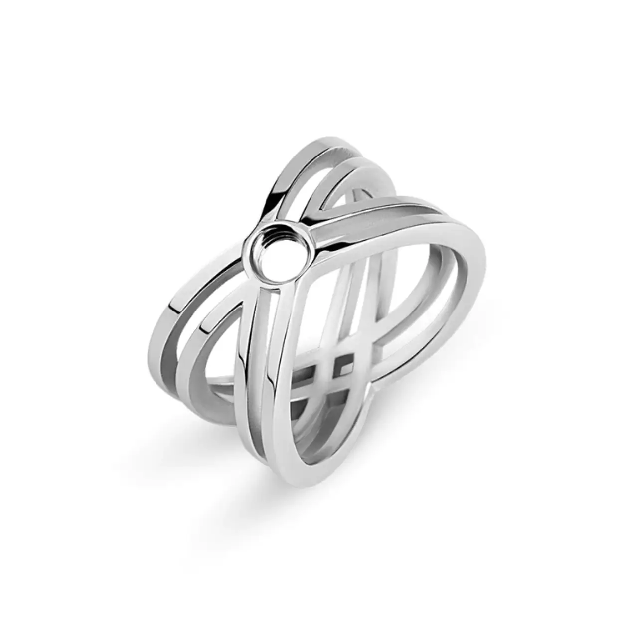 De Melano Vivid Vlora ring is een écht statement piece. De uitgesproken geometrische vormen van dit design maken deze schoonheid een gewaagd sieraad. Zet jouw favoriete Vivid steentje in de spotlight door deze in het centerpunt van de kruisende lijnen te draaien. De Vlora ring heeft een totale breedte van 13 mm en is verkrijgbaar in een zilver-, rose goud- of goudkleurige plating.

Alle steentjes uit de Melano Vivid collectie zijn verwisselbaar en passen op de Vlora ring.