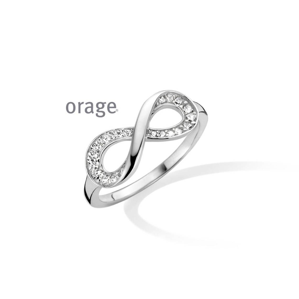 Orage ring zilver infinity