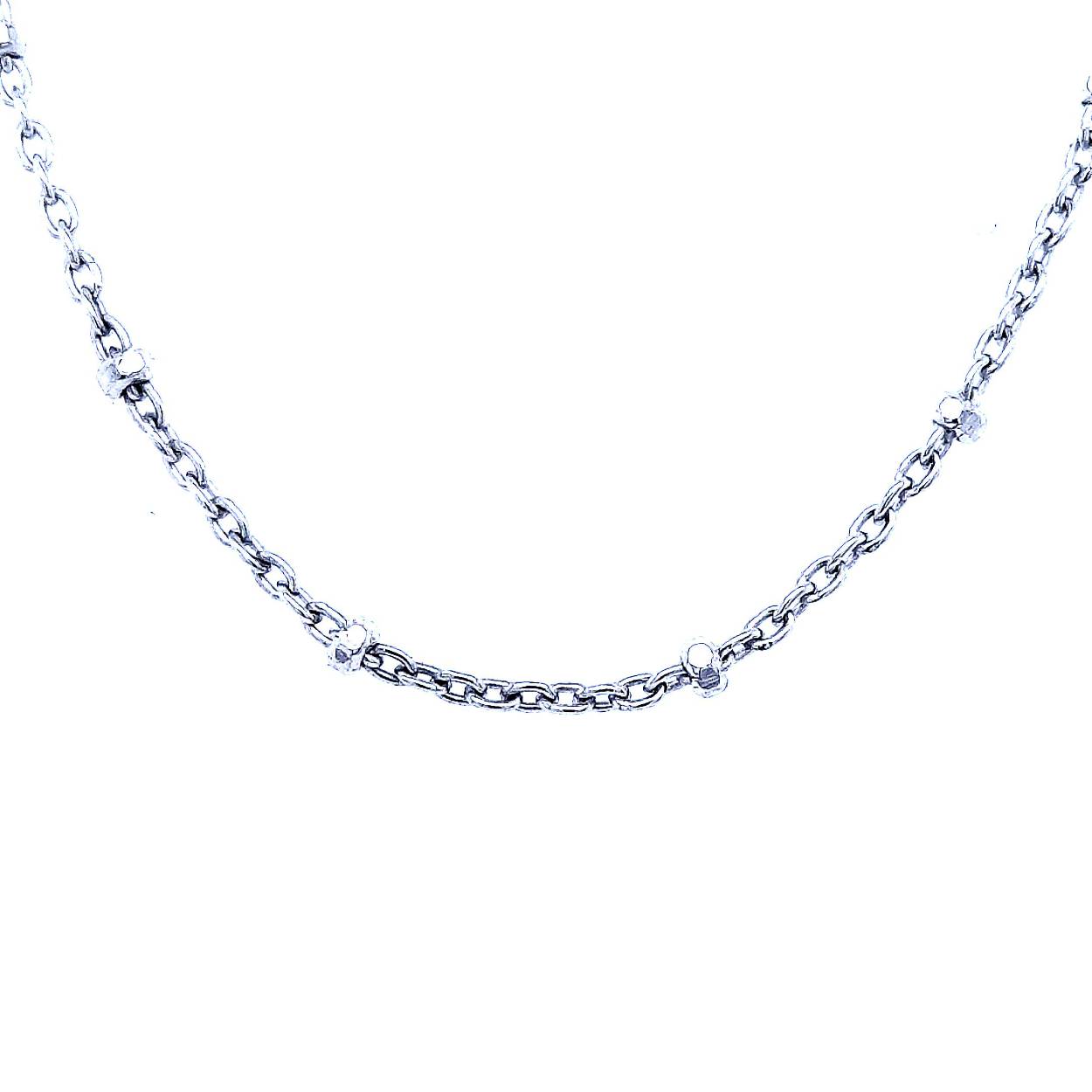 anker collier met bolletjes 60 cm
