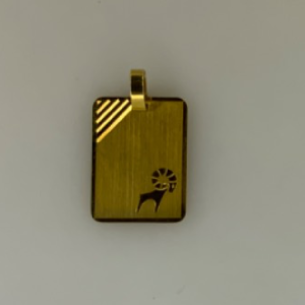 Gouden graveerplaat ram 