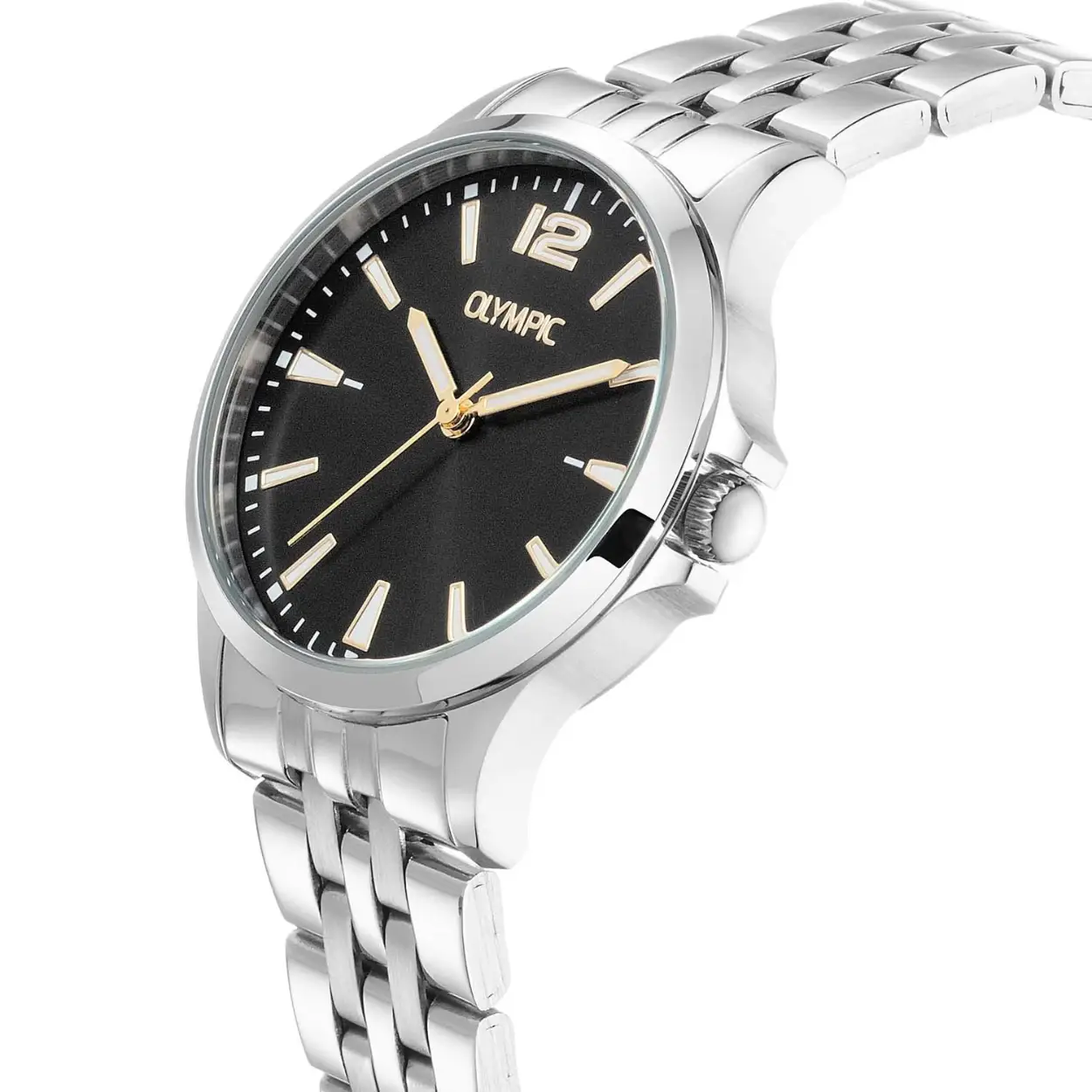 Olympic OL72DSS109 Dani Horloge Staal 32mm 
Dit unieke Olympic horloge met artikelnummer: OL72DSS109 is een dameshorloge met een classic sportieve uitstraling. Het horloge heeft een ronde stalen kast met een zwarte wijzerplaat met de 12, streepjes en goudkleurige en lumibrite accenten. Aan de kast zit een stalen schakelband met vouwsluiting. Het horloge heeft een mineraalglas, een doorsnee van 32mm en is 5ATM.

Het merk:
Een mooi horloge hoeft niet duur te zijn! Het Nederlandse horlogemerk Olympic levert stoere chronografen, slimline series, digitale uurwerken en elegante dameshorloges. De prijs-kwaliteitverhouding staat bij Olympic hoog in het vaandel met prijzen die uiteenlopen van € 34,95 tot en met € 159,00.

100% Nederlands ontwerp, waterdicht en standaard 3 jaar fabrieksgarantie.

Specificaties:
- Ronde kast Ø 32mm
- Stalen horlogekast
- Zwarte wijzerplaat
- Stalen schakelband
- 5ATM 
- Standaard 3 jaar fabrieksgarantie
- Mineraalglas