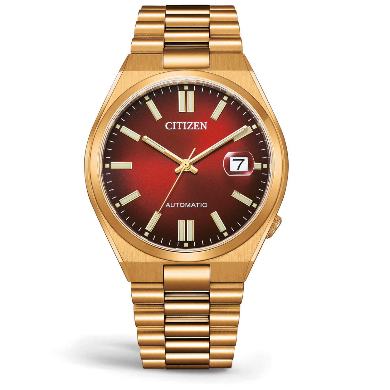 Automatisch horloge met datum vergrootglas