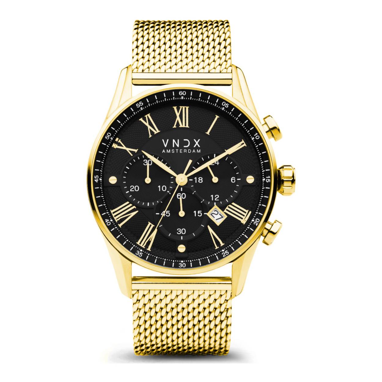 Het horloge beschikt over een quartz uurwerk. Deze prachtige wijzerplaat is zwart en is afgedekt met kwalitatief mineraalglas. De horlogeband is gemaakt van rvs. Met dit prachtige horloge ben je elke dag op de hoogte van de juiste tijd!