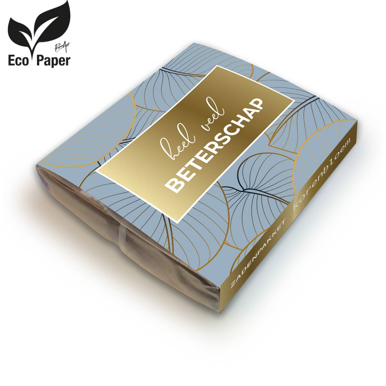  Korenbloem • Natural Gifts • Zadenpakketen Eco Everyday Blooms • Papier gemaakt van 100% plantafval • Inhoud: 1 x kweekzak, 1 x grondtablet, 1 x zakje zaden + plantinstructie