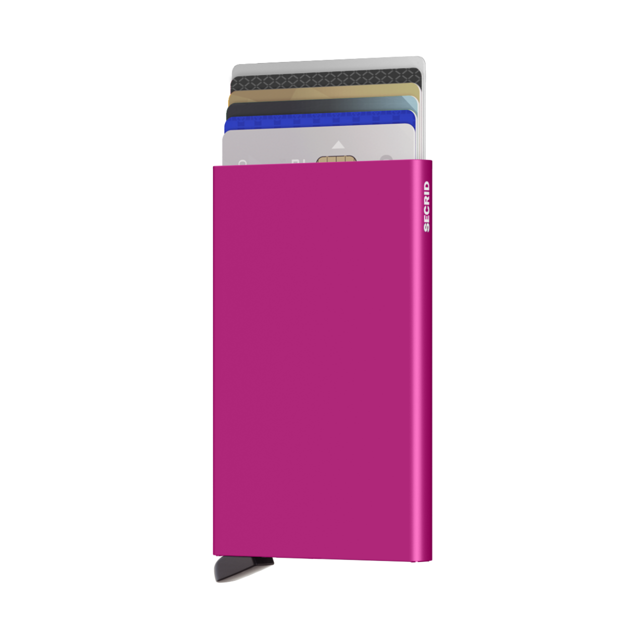 De Cardprotector is het hart van de collectie en onze meest minimalistische wallet. Het gepatenteerde mechanisme geeft met één simpele beweging toegang tot je kaarten: klaar voor gebruik. De aluminium behuizing beschermt de kaarten tegen buigen, breken en ongewenste draadloze communicatie.
Draagt
4 verdikte of 6 platte kaarten
Afmetingen en gewicht
63 x 102 x 8 mm
