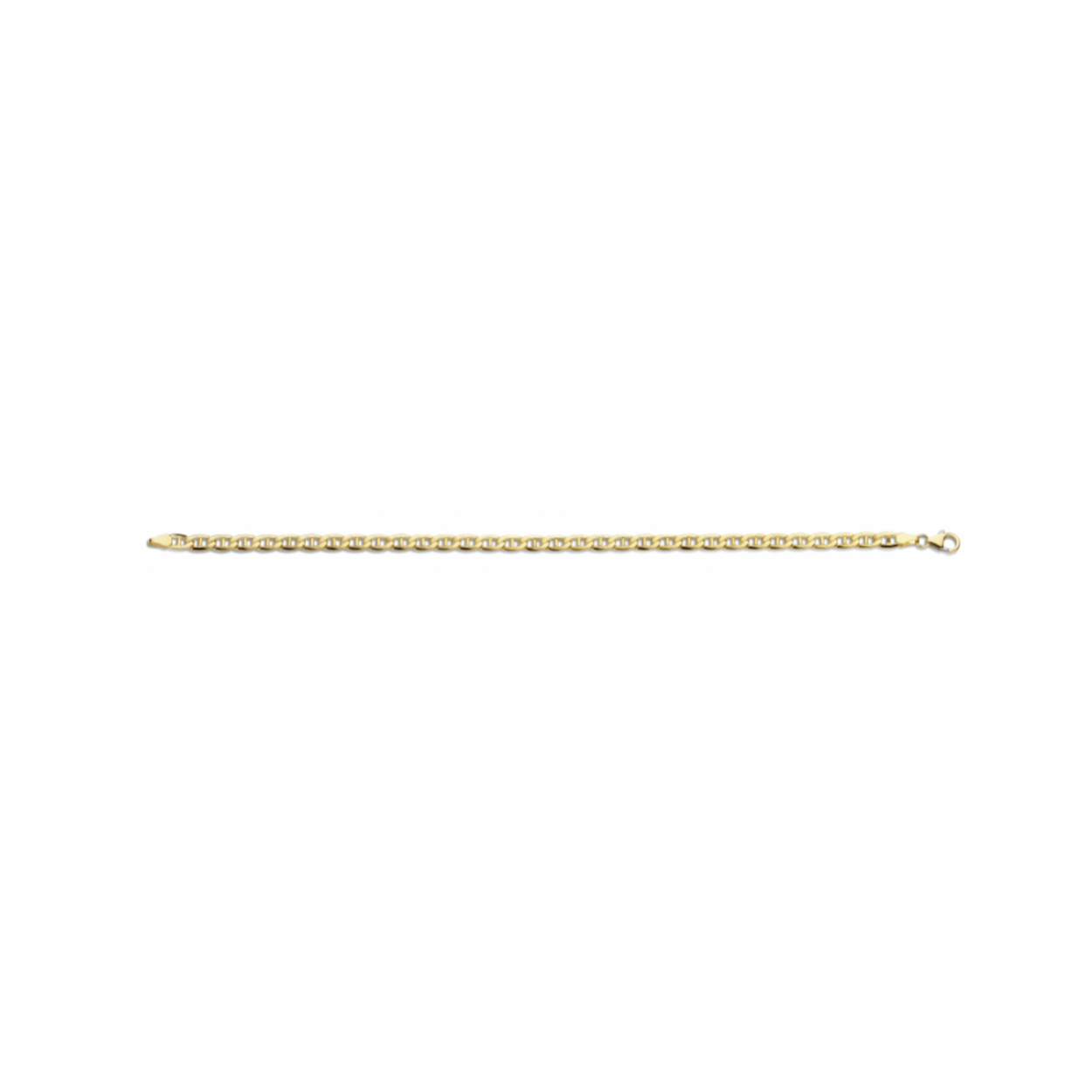 Fjory geelgouden armband met een zilveren kern 40-VH0521 - 5mm geel Valkenoog 21cm 