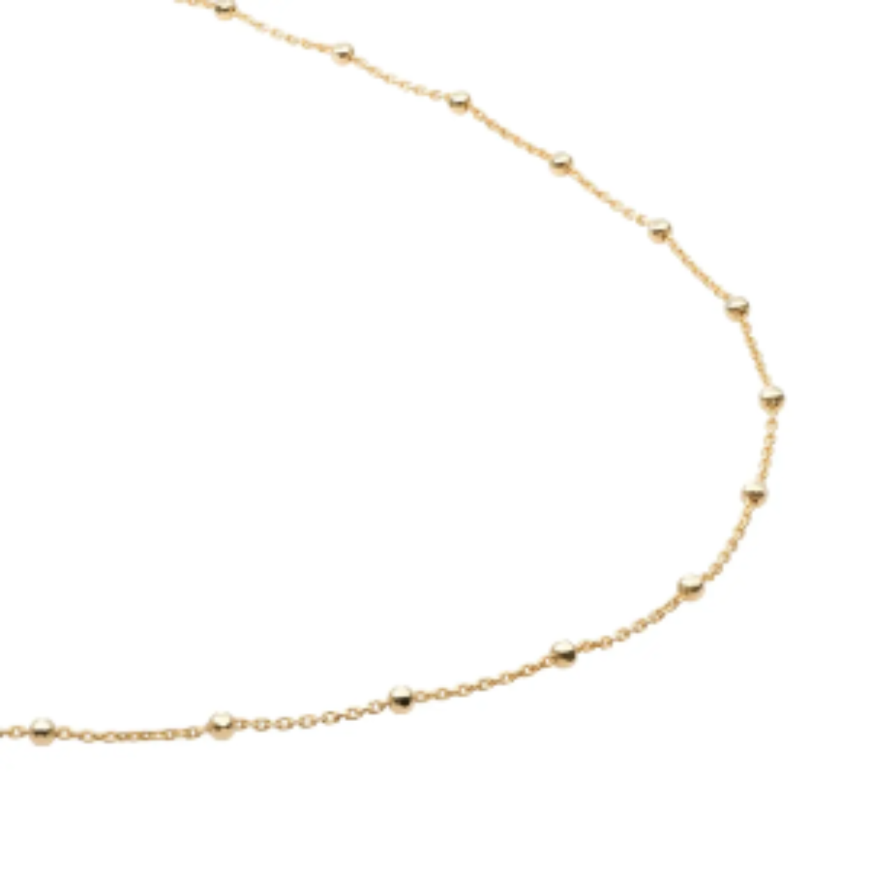 ZILVER VERG BOLLETJES COLLIER SNSBG042