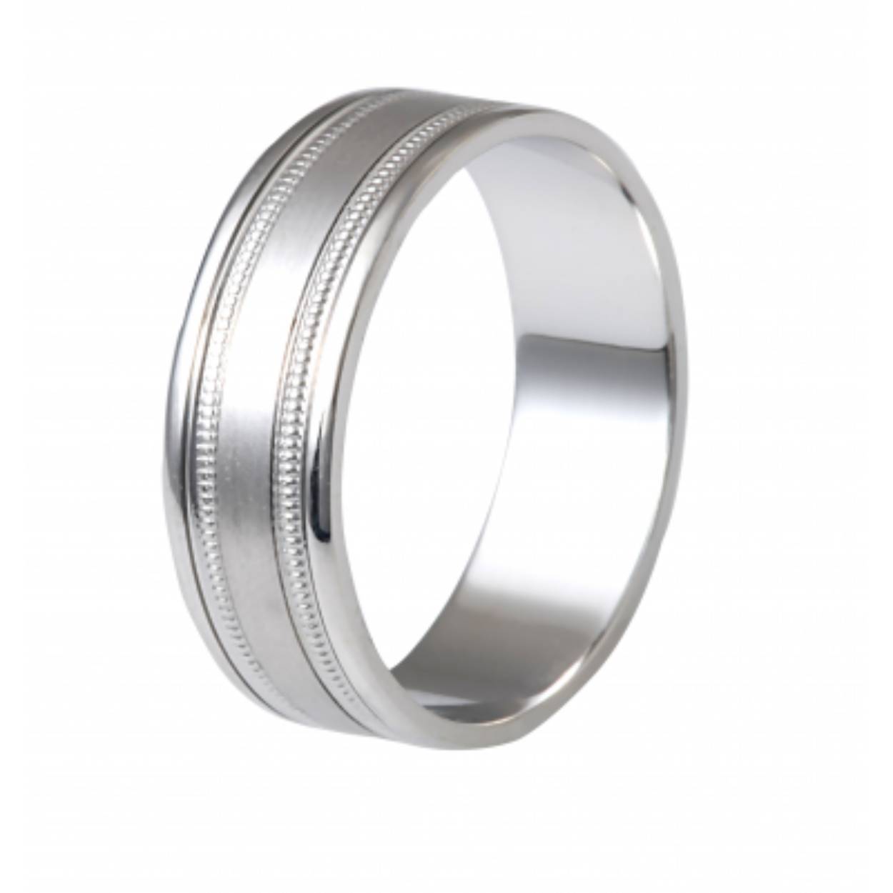 585 witgouden trouwringen. Mat/glimmend. Damesring 5 mm breed zonder diamant, herenring 7 mm
Prijs is op aanvraag