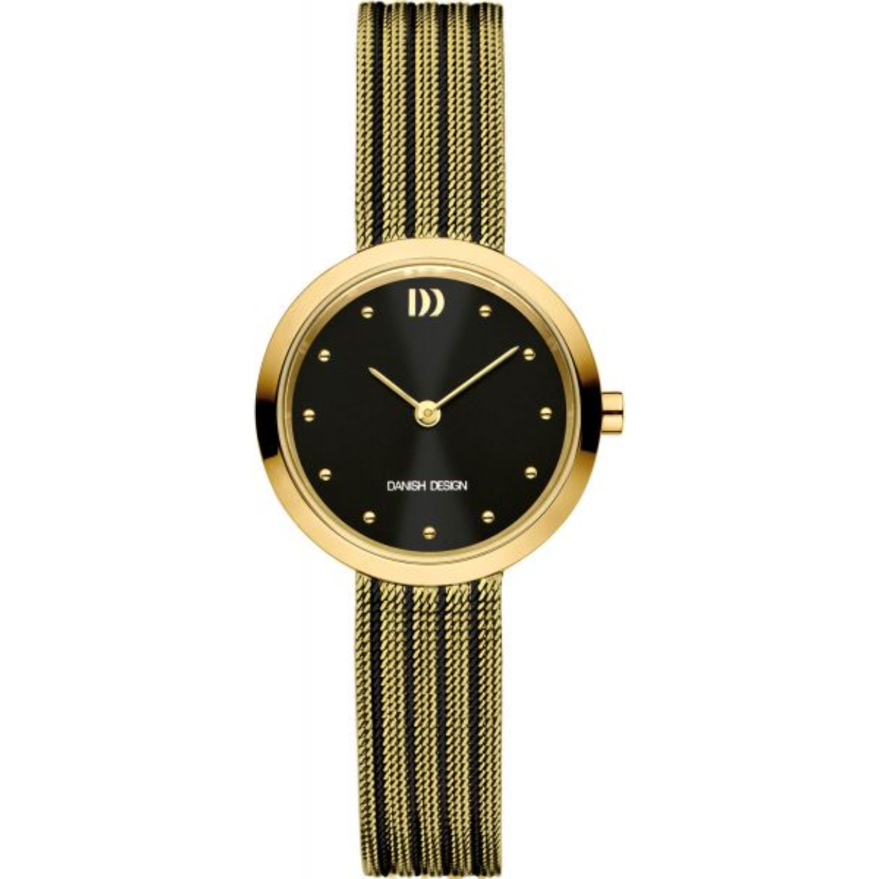 Danish Design dameshorloge 'Julia' IV08Q1210 
Black / goldplated