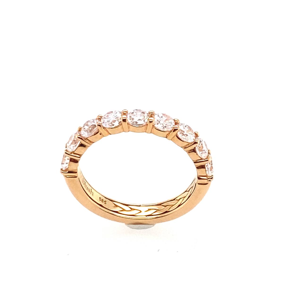 rosé gouden damesring met zirkonia 1038RZI/56
