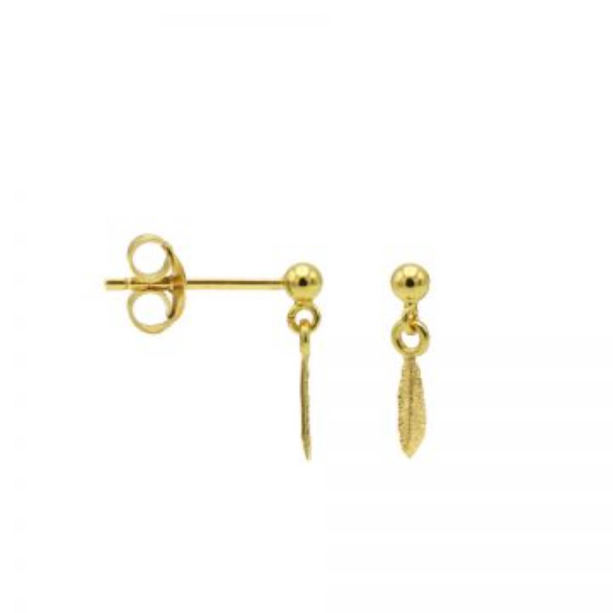 Hanging Symbols Feather Goldplated 