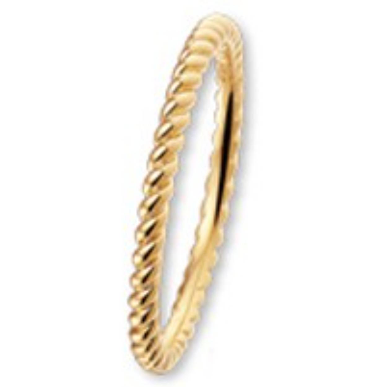 Huiscollectie 14 karaat roségouden aanschuifring koord. mt18