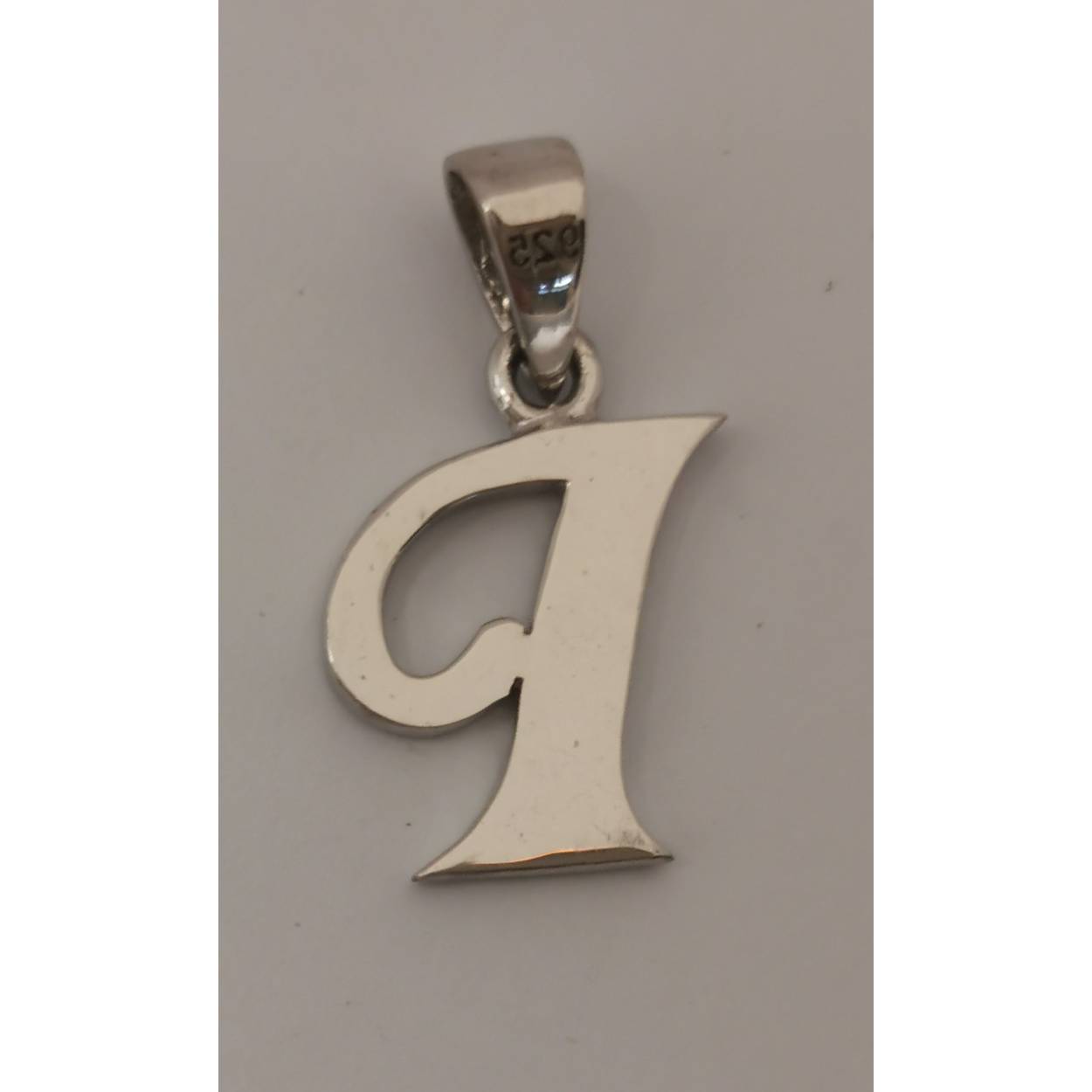 Zilveren hanger letter I 