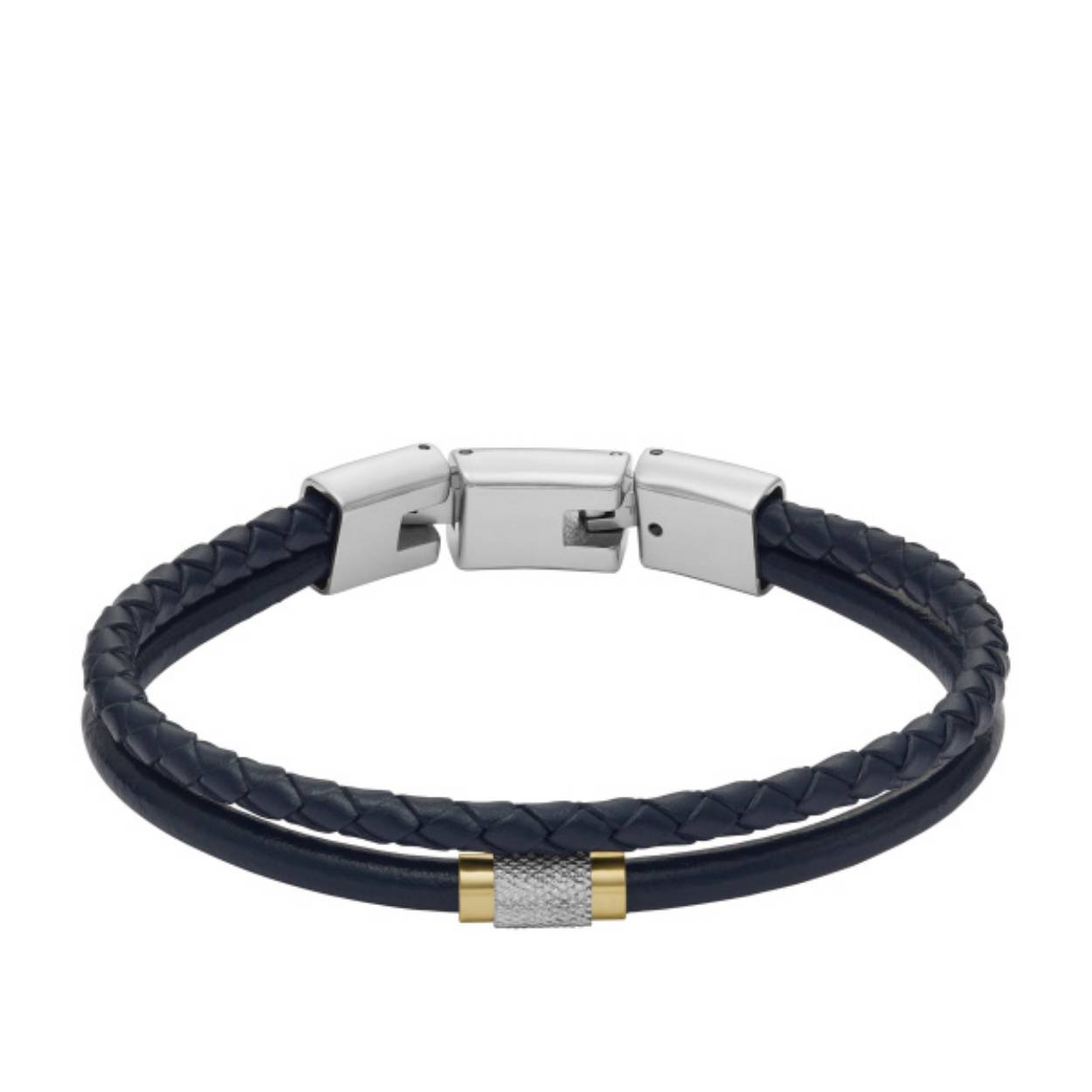 Fossil leren heren armband