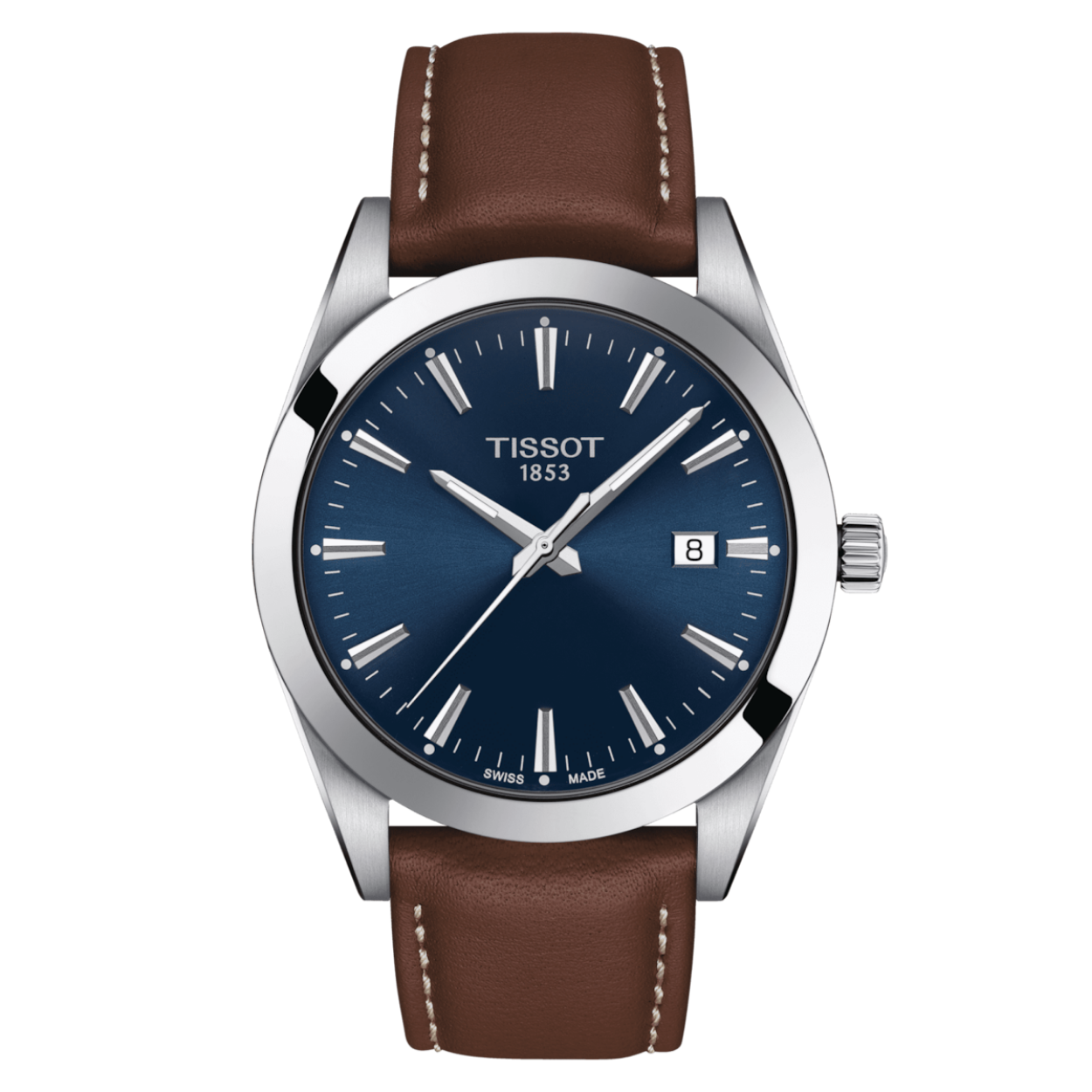 De Tissot Gentleman is een multifunctioneel horloge, dat onder alle omstandigheden zowel ergonomisch als stijlvol is. Het kan evengoed worden gedragen in een kantooromgeving, waar conventionele kledingvoorschriften gelden, als in het weekend, waar het horloge prima samengaat met vrijetijdsactiviteiten. Als onderdeel van het leven van de moderne, actieve man, wordt de Tissot Gentleman de perfecte metgezel voor elke dag, elke gelegenheid en elke stijl.