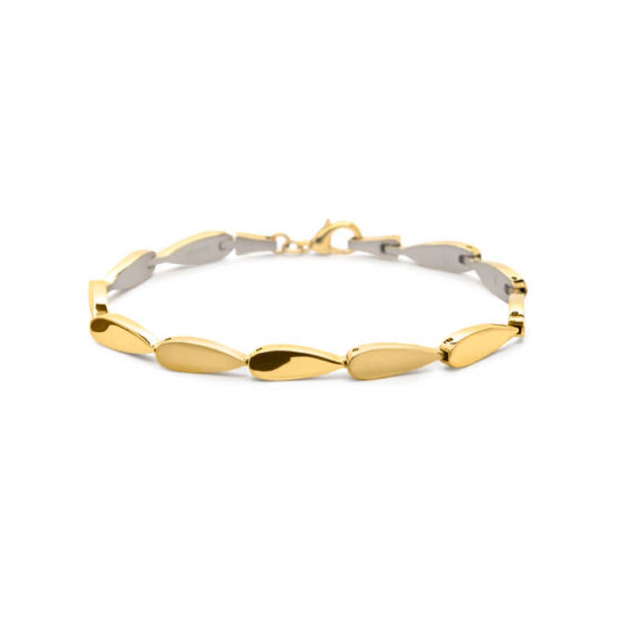 Boccia Titanium 03052-03 Armband
Deze unieke titanium armband van Boccia Titanium is een mooie toevoeging aan je sieradencollectie! Wat deze goudkleurige armband uniek maakt, is dat er mat en glanzende druppelvormige schakels aan elkaar verbonden zijn. Combineer de armband met het bijpassende collier en oorbellen voor een complete look. De lengte is 20cm.

HET MERK
Boccia Titanium is het titanium merk van Nederland, dat zijn oorsprong in Duitsland vindt en is opgericht in het jaar 1992. Ontwikkeld door internationale ontwerpers. Alle titanium componenten van de BOCCIA TITANIUM collectie zijn gemaakt van 99,7% puur titanium; het bijzondere materiaal. Het is licht in gewicht, neemt de temperatuur van de huid aan en is zeer huidvriendelijk. Bovendien is het corrosie- en temperatuurbestendig.

SPECIFICATIES
- Armband
- Puur titanium
- Mat en glanzend goudkleurig
- 20cm