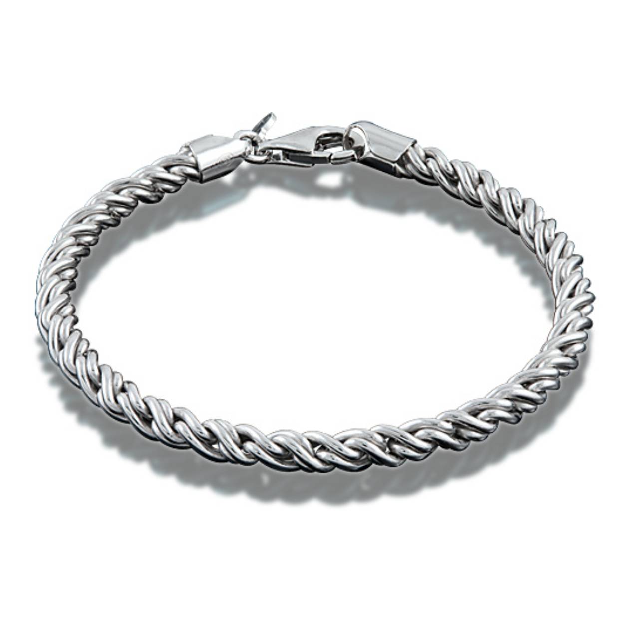 - Sterling zilver 925
- Alle schakels en sloten gesoldeerd
- Geheel voorzien van een rhodiumlaag
