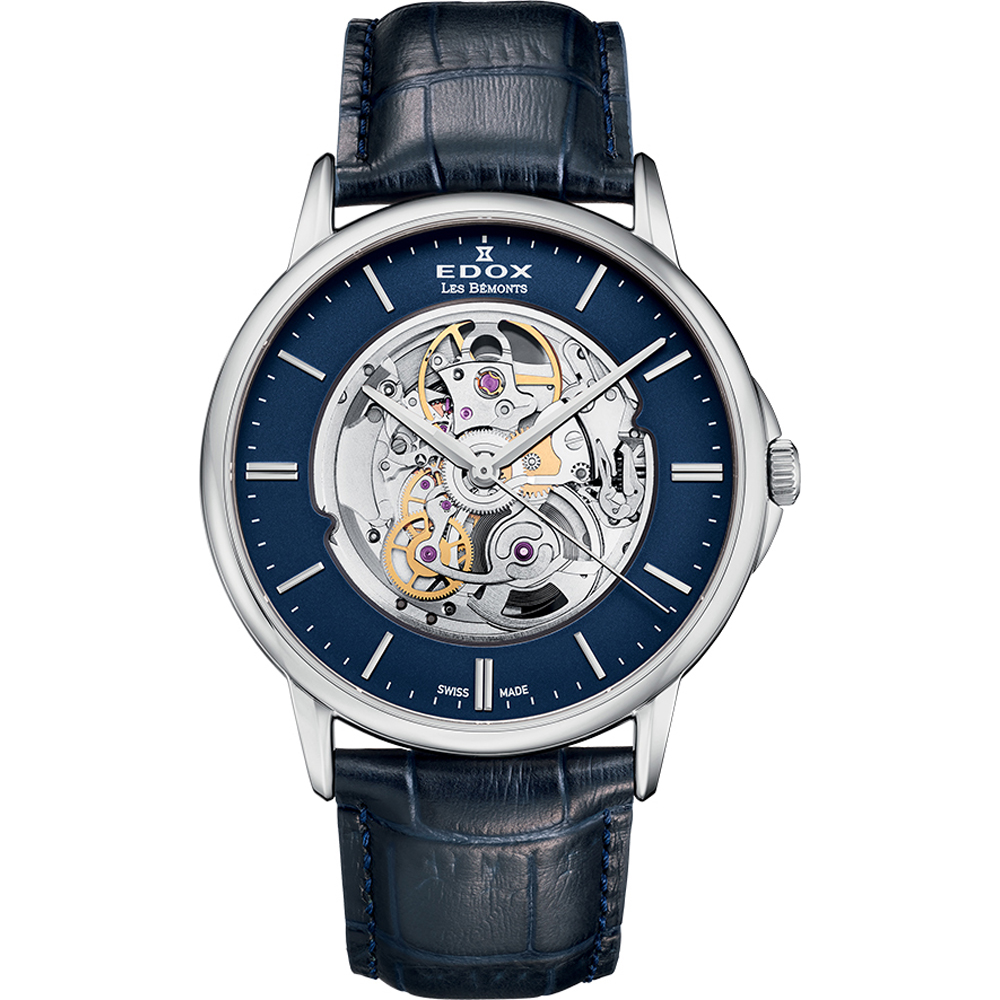 Dit Edox horloge heeft een roestvrijstalen kast met een diameter van 42mm en is voorzien van een leren band. In de kast bevindt zich een automatisch zwitsers kwaliteitsuurwerk (Sellita ) en is voorzien van krasbestendig saffierglas.

Het horloge is 3ATM. Dit betekent dat het horloge spatwaterdicht is. Verder wordt het horloge geleverd met 2 jaar wereldwijde garantie.