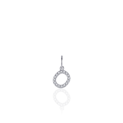 Letter O zilver