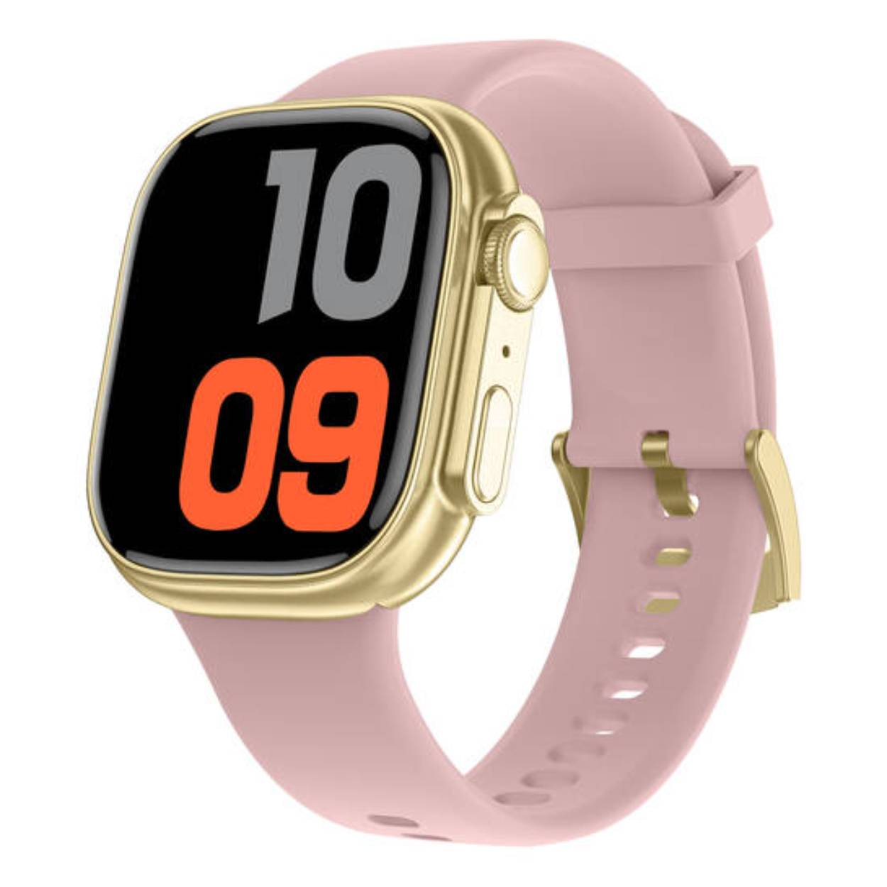 SMARTY2.0 SW071D Smartwatch Siliconen 44,5x39,3mm
Dit Smarty Smartwatch horloge met nr: SW071D is een stap in de toekomst. Door zijn Amoled scherm is het beeld vele malen scherper en intenser. De goudkleurige kast is gemaakt van zinklegering/alluminium met een gehard glas. Aan de kast zit een roze siliconen band met een gespsluiting. Het rechthoekige horloge heeft een afmeting van 44,5x39,3mm en is spatwaterdicht. Deze smartwatch is sportief, stijlvol, maar zeker gebruiksvriendelijk. Om door apps, berichten en tekst te bladeren hoeft je alleen maar op het glas te tikken of de knop te gebruiken.

Merk:
SMARTY2.0
Smartwatches verbinden je met de wereld. 
SMARTY2.0 biedt een brede keuze aan vormen en functionaliteiten. Een ronde of rechthoekige smartwatch? Eentje voor de smalle pols? Een ladies watch of een kids watch?  SMARTY2.0 heeft het allemaal.
De keuze qua functionaliteiten is onuitputtelijk: bluetooth bellen, stappenteller, hartslag- en bloeddrukmeter,  meerdere verschillende sporttrackers, menstruatie en ovulatie herinneringen, ingebouwde GPS, vind mijn smartphone en heel veel meer. Maak je eigen keuze.
Iedere SMARTY werkt zowel met iOS als met Android en is moeiteloos via een QR-code te koppelen met iedere mobiele telefoon. Misschien wel dé makkelijkste smartwatch voor iedereen.
SMARTY2.0 staat voor hoge kwaliteit in een betaalbaar prijssegment: € 79 - € 199.

Highlights:
- Geschikt voor Android en iOS  
- De Smartwatch heeft Bluetooth call 
- Hoge batterij efficientie
- 24 uur hartritme meting
- Bevat smart music
- Door de verschillende meters en tellers is het mogelijk om onder andere de hartslag, stappen, snelheid, slaap, luchtdruk, stress, hoogte- en diepte te meten
- D.m.v. de ingebouwde GPS, is het mogelijk om offline te navigeren en achteraf je route terug te kijken (zonder dat de telefoon in de buurt is)
- Stof,- Waterdichtheid: IP68