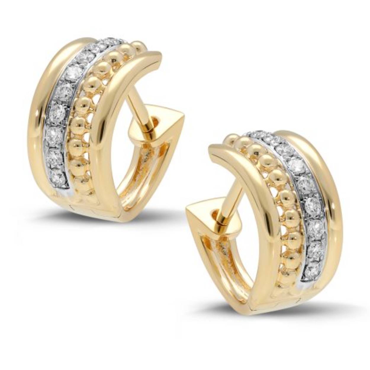 14krt bicolor gouden oorsieraden met diamant 18-0,15crt H SI. 

Tevens leverbaar bijpassende ring en hanger. 

Heeft u vragen, neem gerust contact met ons op via het contactformulier, email of telefoon.