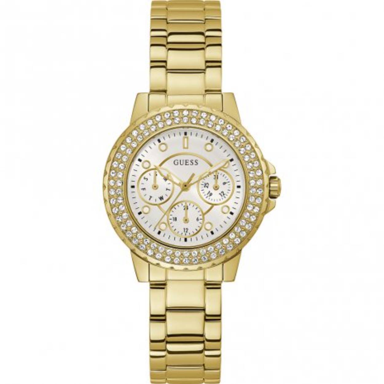 Guess horloge met stalen band, Crown Jewel double